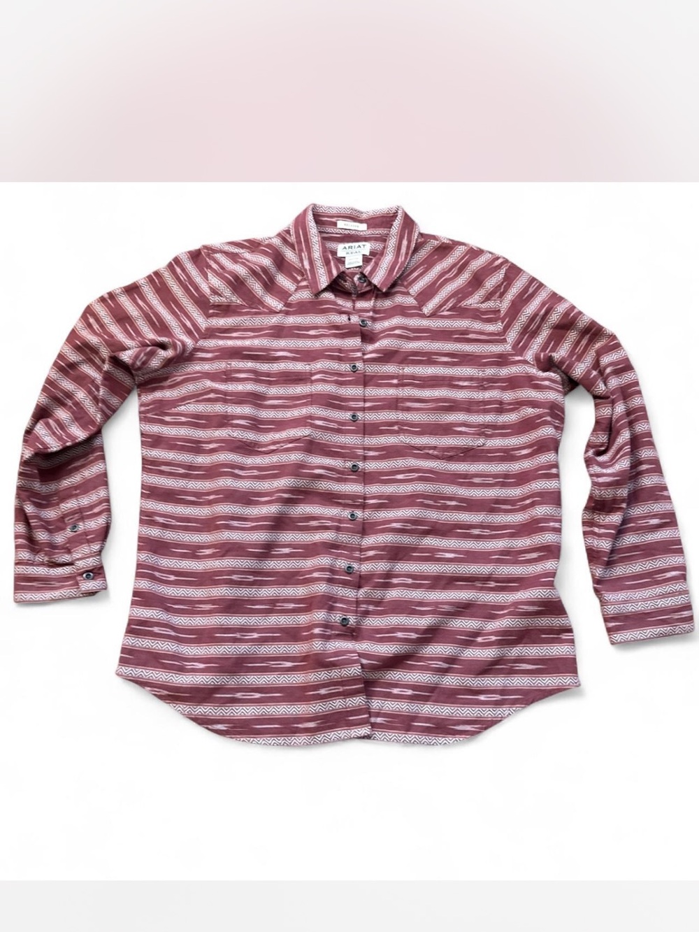 Ariat Red Patterned Button-Up Shirt